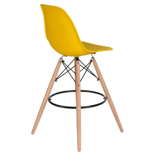 638GPP-LMZL DSW BAR, цвет сиденья желтый (Y-01), цвет основания светлый бук