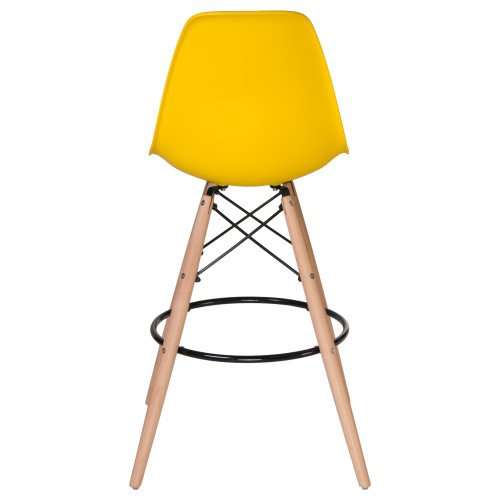 638GPP-LMZL DSW BAR, цвет сиденья желтый (Y-01), цвет основания светлый бук