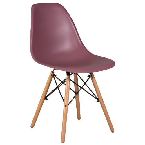 Стул обеденный DOBRIN DSW (ножки светлый бук, цвет пыльная роза (NX-P-11))