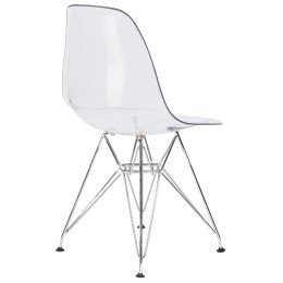 818А-LMZL DSR CASPER, цвет сиденья прозрачный, цвет основания хром