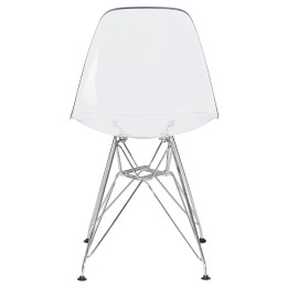 818А-LMZL DSR CASPER, цвет сиденья прозрачный, цвет основания хром