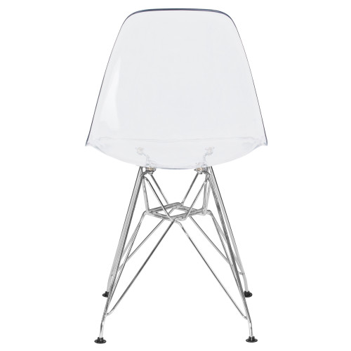 818А-LMZL DSR CASPER, цвет сиденья прозрачный, цвет основания хром