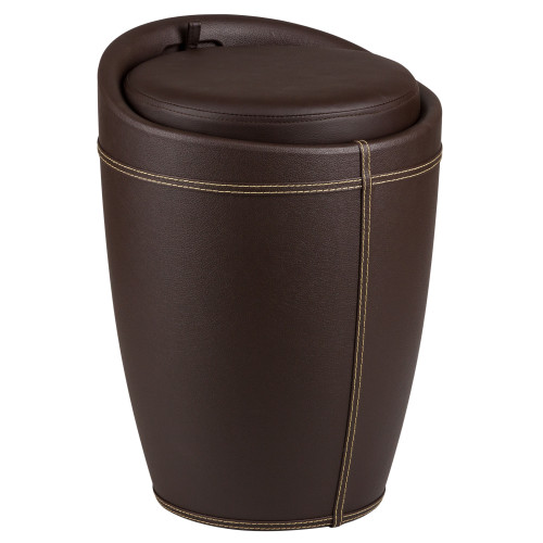 Табурет с местом для хранения LM-1100HPVC (коричневый)
