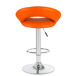 5001-LM MIRA, цвет сиденья оранжевый, цвет основания хром