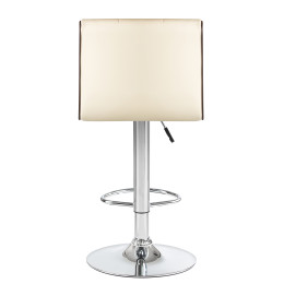 5006-LM CANDY, цвет сиденья кремово-коричневый, цвет основания хром