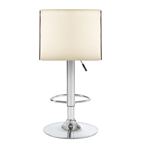 5006-LM CANDY, цвет сиденья кремово-коричневый, цвет основания хром