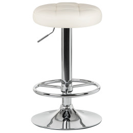 5008-LM BRUNO, цвет сиденья кремовый, цвет основания хром