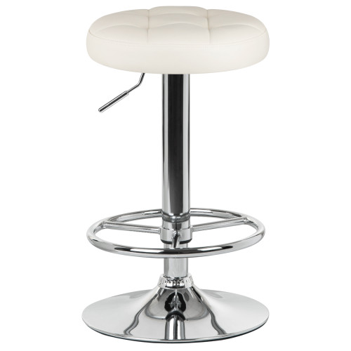 5008-LM BRUNO, цвет сиденья кремовый, цвет основания хром