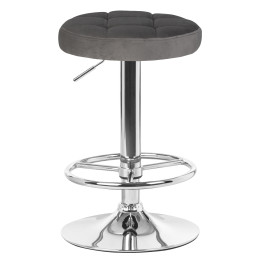 Табурет барный DOBRIN BRUNO (серый велюр (MJ9-75))