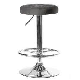 Табурет барный DOBRIN BRUNO (серый велюр (MJ9-75))