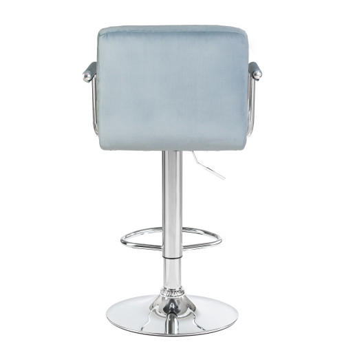 5011-LM KRUGER ARM, цвет сиденья пудрово-голубой велюр (MJ9-74), цвет основания хромированная сталь