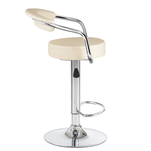 5013-LM MARTA, цвет сиденья кремовый, цвет основания хром