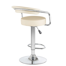 5013-LM MARTA, цвет сиденья кремовый, цвет основания хром