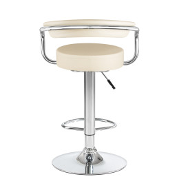 5013-LM MARTA, цвет сиденья кремовый, цвет основания хром