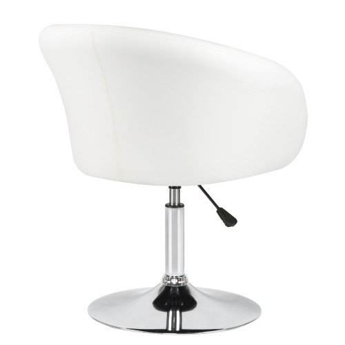 Кресло дизайнерское DOBRIN EDISON (белый)