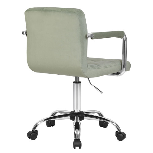 9400-LM TERRY, цвет сиденья мятный велюр (MJ9-87), цвет основания хромированная сталь