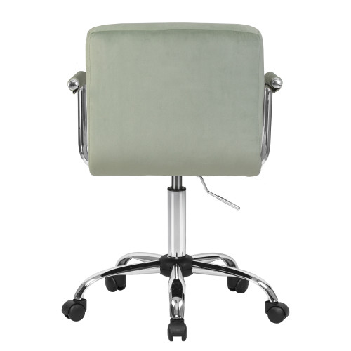 9400-LM TERRY, цвет сиденья мятный велюр (MJ9-87), цвет основания хромированная сталь