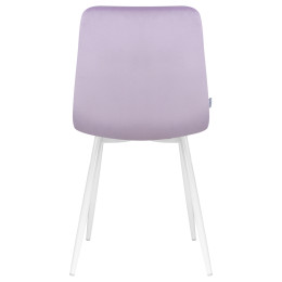 Стул обеденный DOBRIN ALEX (белые ножки, фиолетовый велюр (V108-49))