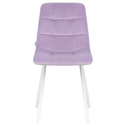 Стул обеденный DOBRIN ALEX (белые ножки, фиолетовый велюр (V108-49))