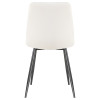 Стул обеденный DOBRIN ALEX (черные матовые ножки, белая экокожа (P-02))