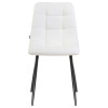 Стул обеденный DOBRIN ALEX (черные матовые ножки, белая экокожа (P-02))