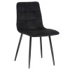 Стул обеденный DOBRIN ALEX (черные матовые ножки, черный велюр (V108-77))