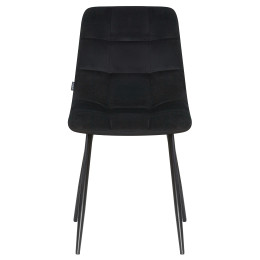 Стул обеденный DOBRIN ALEX (черные матовые ножки, черный велюр (V108-77))