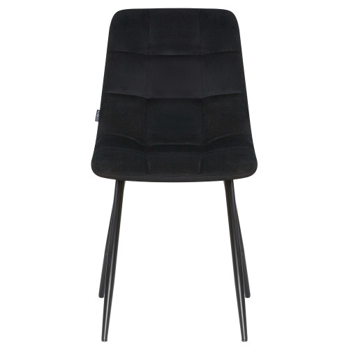 Стул обеденный DOBRIN ALEX (черные матовые ножки, черный велюр (V108-77))