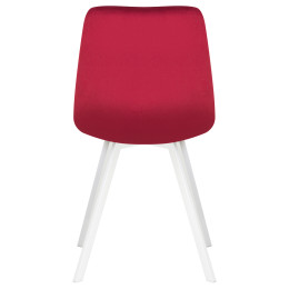 8025-LML ALEX SQUARE , цвет сиденья бордовый велюр (V108-85), цвет основания белый,