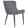 Стул обеденный DOBRIN RICHARD (черные матовые ножки, темно-серый велюр (V108-91))