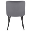 Стул обеденный DOBRIN RICHARD (черные матовые ножки, темно-серый велюр (V108-91))