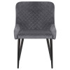 Стул обеденный DOBRIN RICHARD (черные матовые ножки, темно-серый велюр (V108-91))