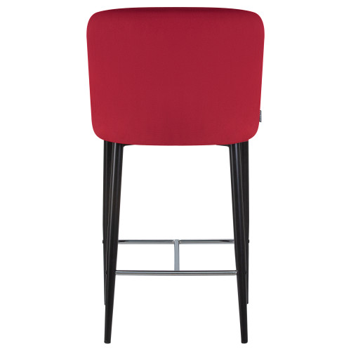 Стул полубарный DOBRIN CHRISTIAN65 (черные ножки, бордовый велюр (V108-85))