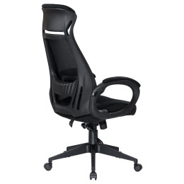 109BL_Black-LMR STEVEN BLACK, чёрный пластик, чёрная ткань