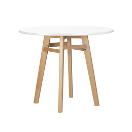 59TD-LMZL ALBERT'90 , белая столешница, цвет основания светлый бук