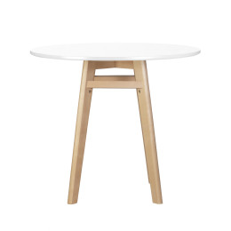 59TD-LMZL ALBERT'90 , белая столешница, цвет основания светлый бук