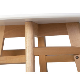 59TD-LMZL ALBERT'90 , белая столешница, цвет основания светлый бук