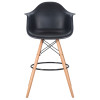 Стул барный DOBRIN DAW BAR (ножки светлый бук, цвет черный)