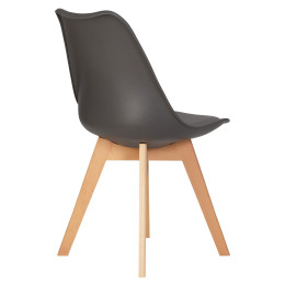 635PP-LMZL JERRY SOFT, цвет сиденья темно-серый (G-04), цвет основания светлый бук