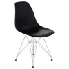 Стул обеденный DOBRIN DSR (ножки хром, цвет чёрный (B-03))