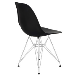 Стул обеденный DOBRIN DSR (ножки хром, цвет чёрный (B-03))