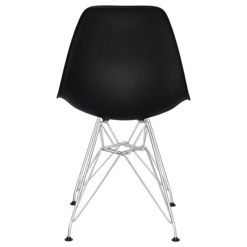 Стул обеденный DOBRIN DSR (ножки хром, цвет чёрный (B-03))
