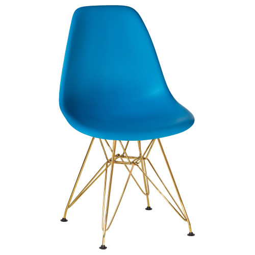 638APP-LMZL DSR, цвет сиденья голубой (BE-02), цвет основания золото