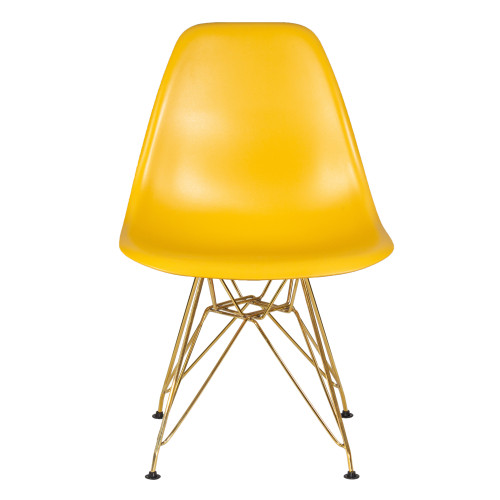 Стул обеденный DOBRIN DSR (ножки золотые, цвет горчичный (Y-03))