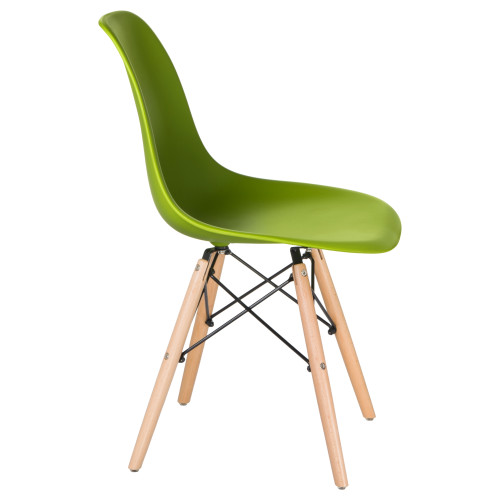 Стул обеденный DOBRIN DSW (ножки светлый бук, цвет салатовый (G-08))