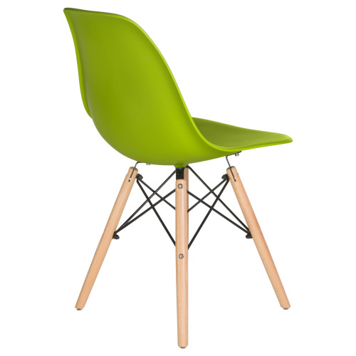 Стул обеденный DOBRIN DSW (ножки светлый бук, цвет салатовый (G-08))