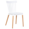 687PP-LMZL THEO, цвет сиденья белый (W-02), цвет основания светлый бук