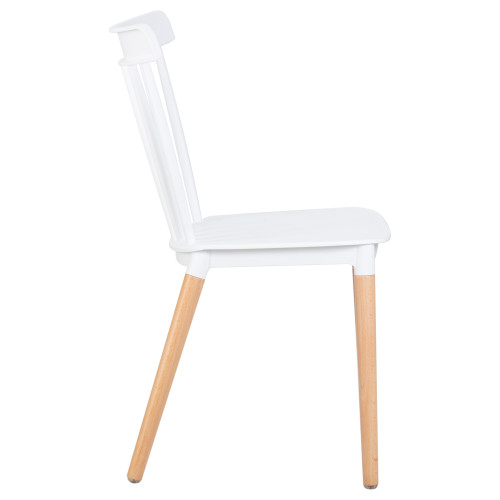 687PP-LMZL THEO, цвет сиденья белый (W-02), цвет основания светлый бук