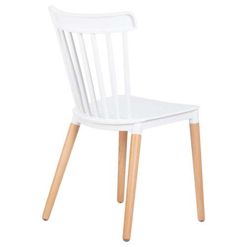 687PP-LMZL THEO, цвет сиденья белый (W-02), цвет основания светлый бук