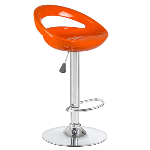 1010-LM DISCO, цвет сиденья оранжевый, цвет основания хром